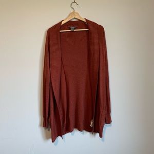 Rust Cardigan with Pockets